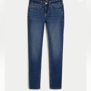 Hollister low rise dark wash super skinny jeans